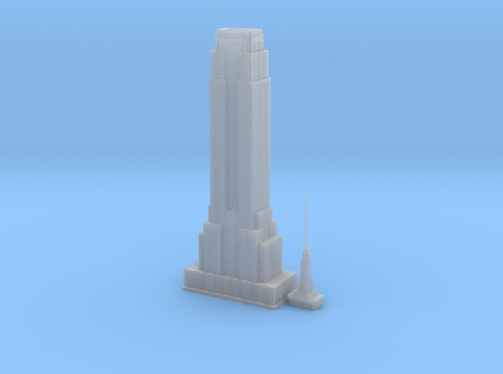 Empire State Building (1:2000) 3d printed