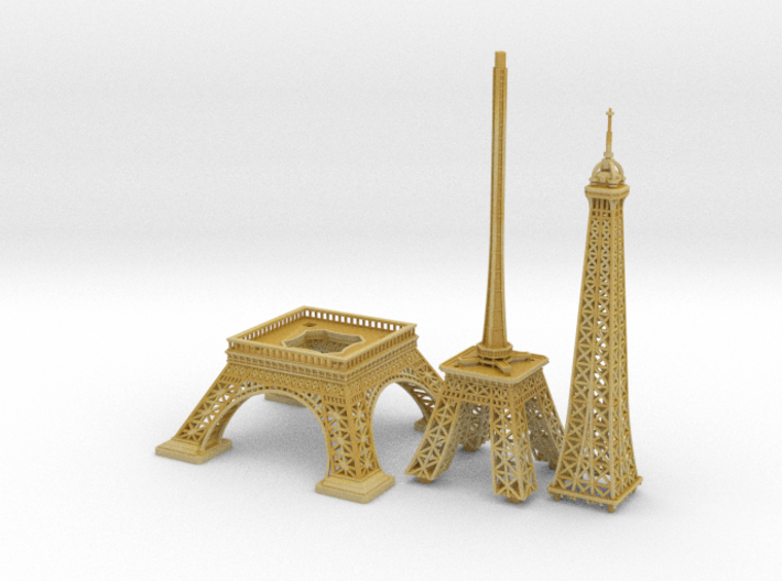 Eiffel Tower (1:2000) 3d printed