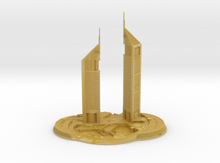 Jumeirah Emirates Towers (1:1800) 3d printed