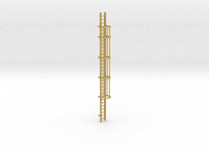 'N-Scale' - 30' Caged Ladder 3d printed 