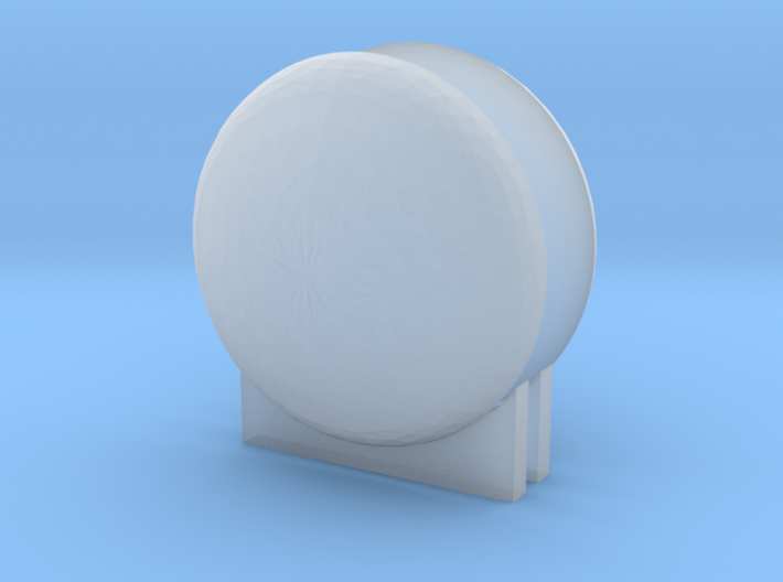 'N &amp; HO Scale' - LNG Tank Ends &amp; Supports for 3/4&quot; 3d printed