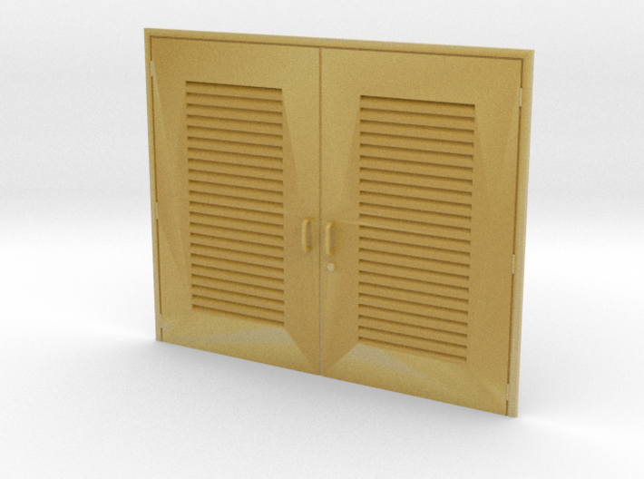 '1-50' Scale - Double Door - Vent 3d printed 