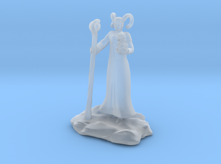 Tiefling Fire Sorcerer with Staff 3d printed