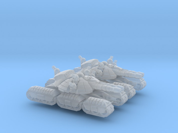 Cossack Super Heavy Tracked Armor - 3mm 3d printed