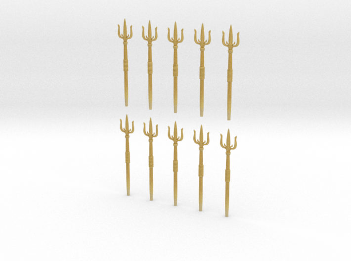 10 Monster Tridents 60mm Tall 3d printed 