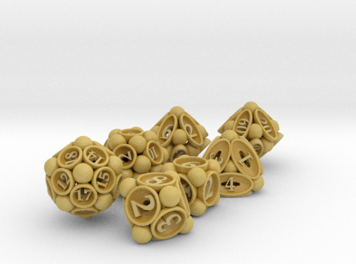 Spore Dice Set with Decader 3d printed