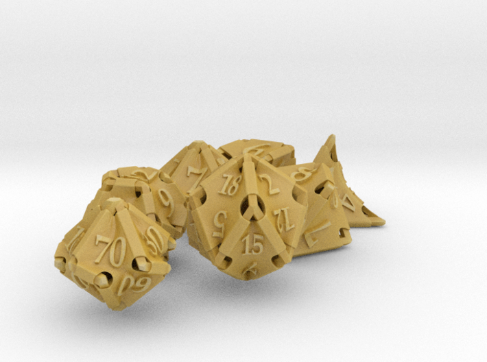 Stretcher Dice Set With Decader 3d printed