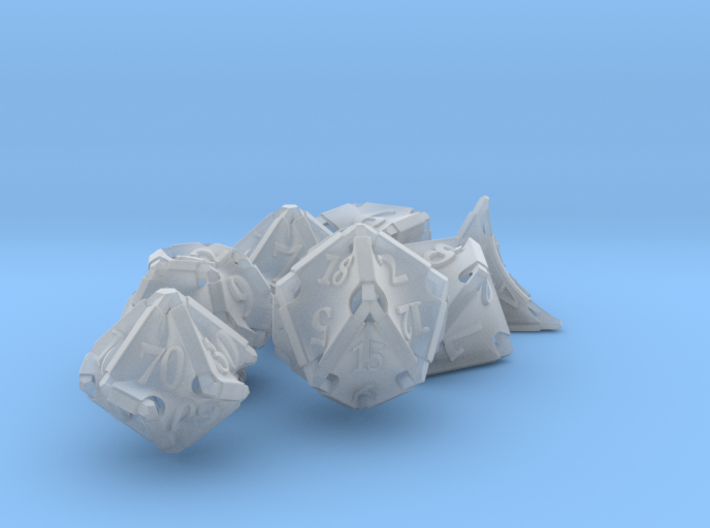Stretcher Dice Set With Decader 3d printed