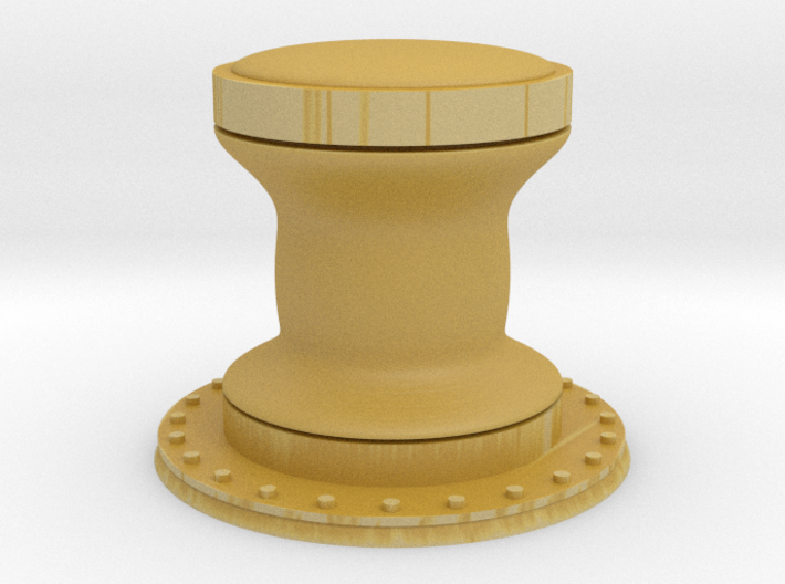 1:96 scale Capstan - Generic style 3d printed
