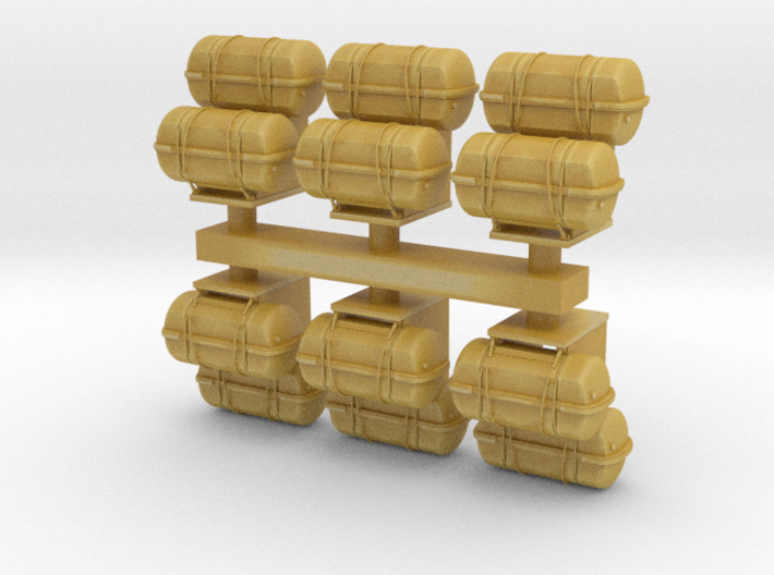 1:72 Life Boat Canister Stacked - Set of 6 3d printed