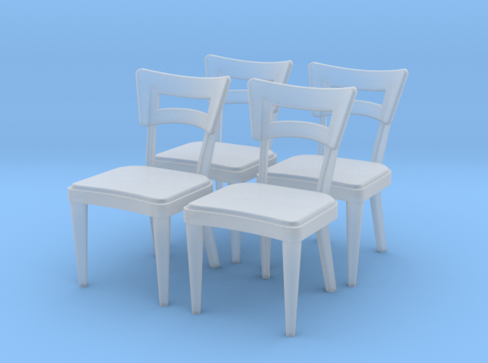 1:36 Dog Bone Chairs (Set of 4) 3d printed