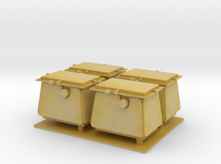 1/96 scale Modern Ammo Boxes 3d printed
