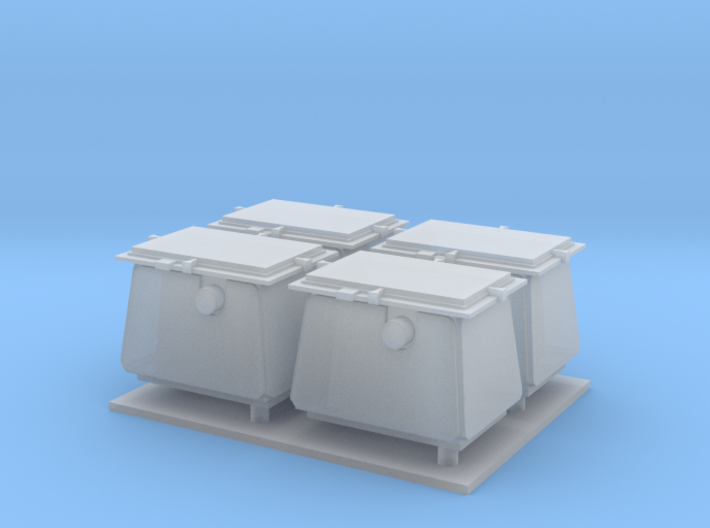 1/96 scale Modern Ammo Boxes 3d printed