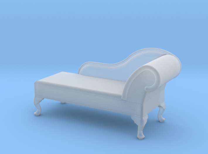 1:48 Queen Anne Chaise (Left Facing) 3d printed