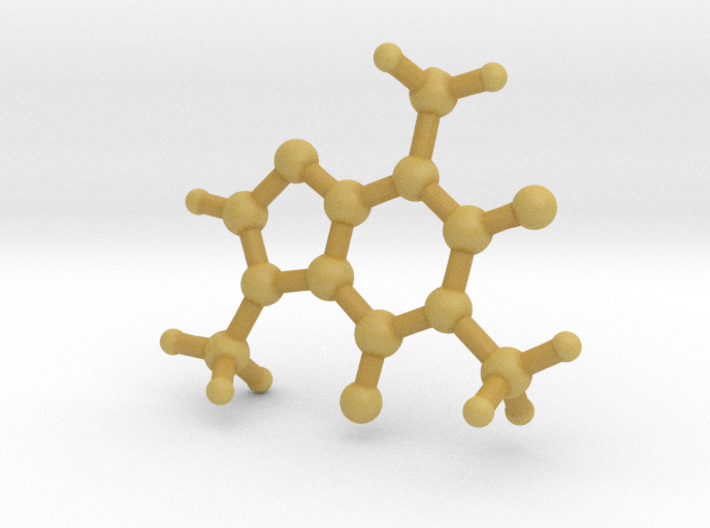 Caffeine Molecule Model Small 3d printed