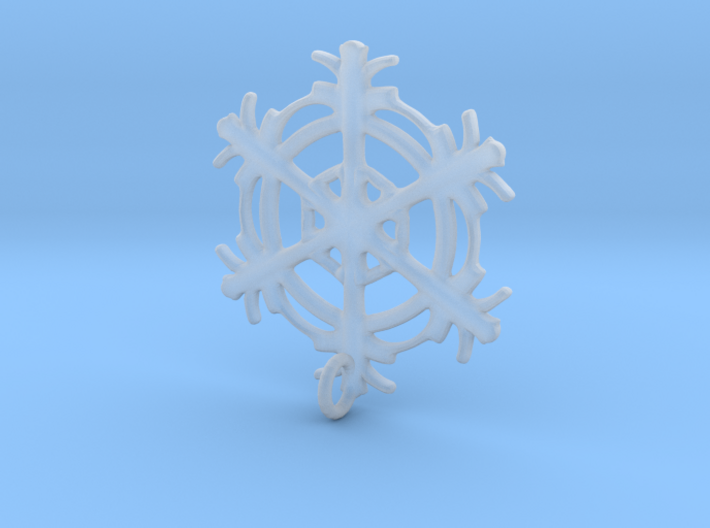 Snowflake Earring 3d printed