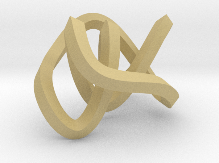 small mobius figure 8 knot 3d printed