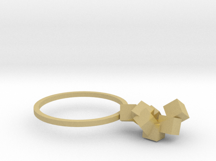 Cubes Ring 03 3d printed