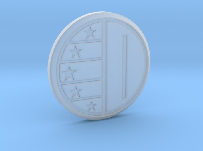 Dairanger badge with stars 3d printed