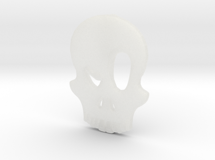 Eyebrow Skull Pendant 3d printed