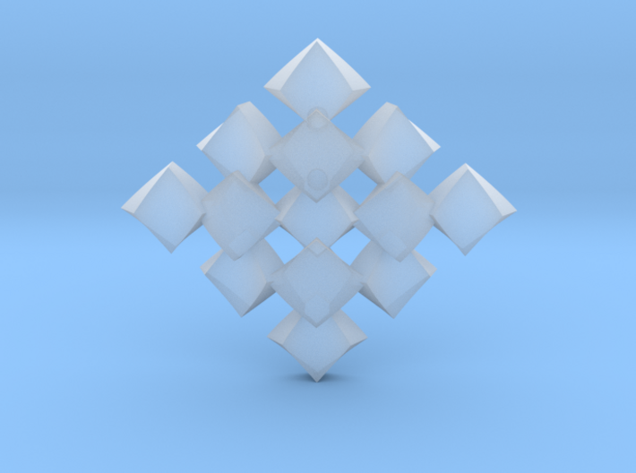 pendant twisted squares 1 3d printed