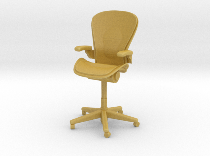 Miniature 1:12 Aeron Chair 3d printed