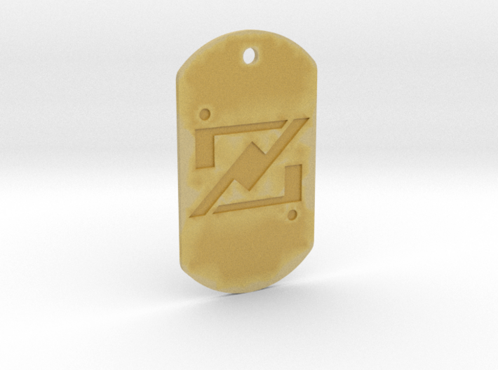 zod kandorian dog tag double sided 3d printed