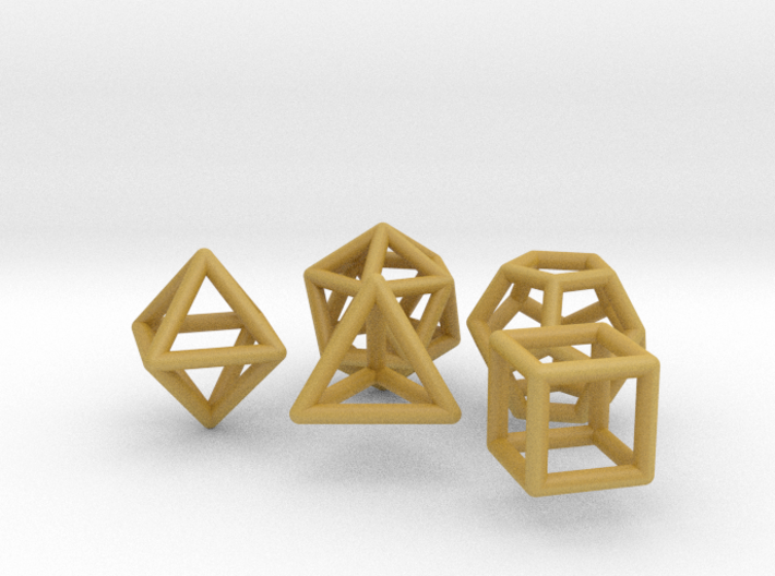 Platonic Solids Set 3d printed