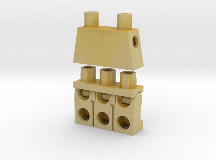 Trinifigure - Three Legged Minifigure 3d printed