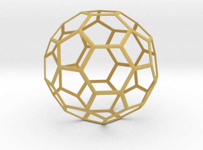 Truncated Icosahedron 3d printed