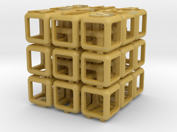 Shapeways Interlocked Cubes 3d printed
