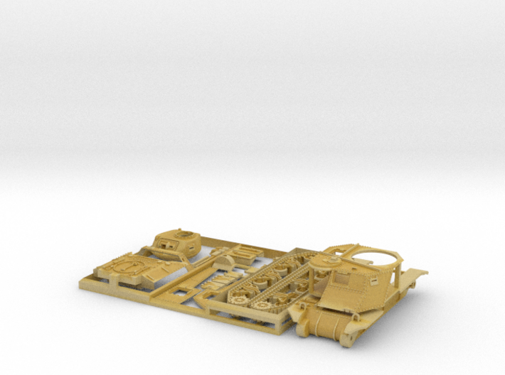 1/144 Cruiser Tank M3 Grant 3d printed