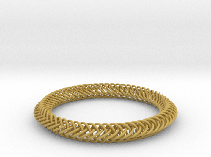 Half-Persian 4-in-1 Chainmail Bracelet 3d printed
