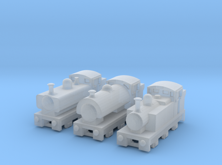 T-gauge Mix Tank Engines - Uses Eishindo Wheels 3d printed