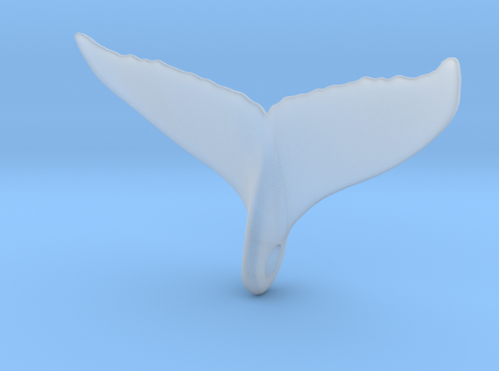 Whale Tail Pendant 3d printed