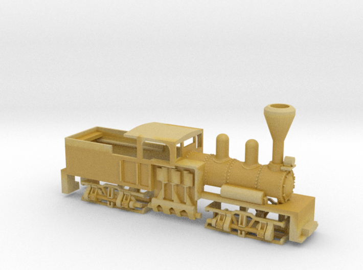 Shay Steam Locomotive Shell 3d printed 