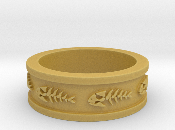 FSM Pirate Fish Ring Size 13 3d printed