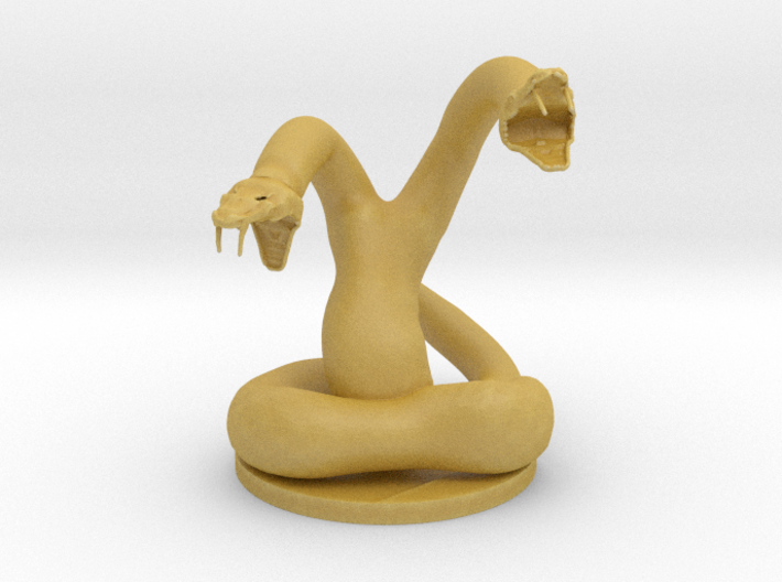 Two Headed Snake Miniature 3d printed 