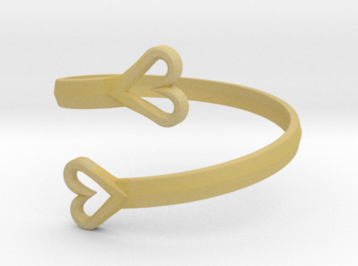 FLYHIGH: Open Hearts Bracelet 3d printed