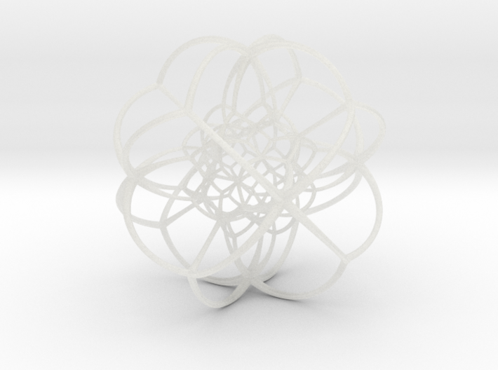 Inverted Rhombic Dodecahedral Lattice 3d printed