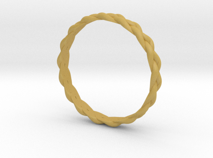 4 Strand Tight Braided Ring 3d printed