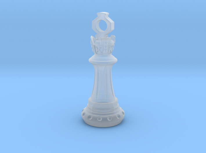Chess King Pendant 3d printed