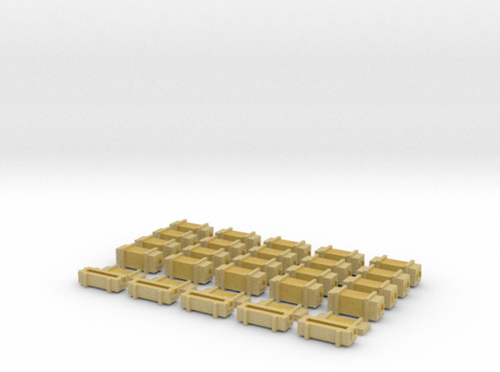 25 Weapon Crates for 6mm, 1/300 or 1/285 3d printed
