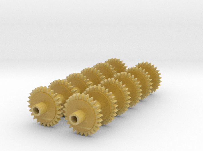 Replacement 2mmFS Terrier Gears With Muffs 3d printed 