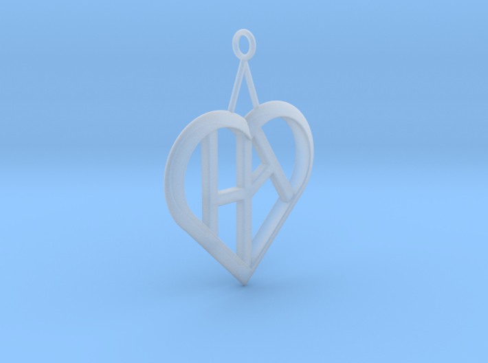 Heart of love pendant [customizable] 3d printed