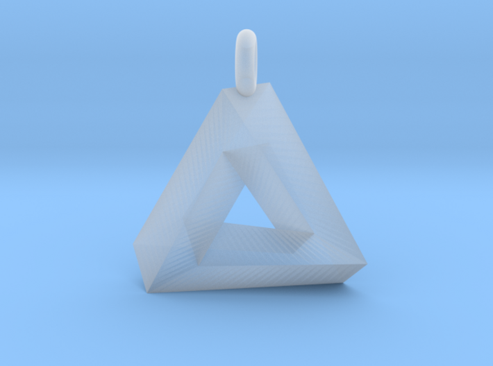 Penrose Triangle - Pendant (3cm | 3.5mm O-Ring) 3d printed