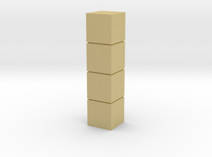 Tower of Pimps (Brass/Gold) 3d printed
