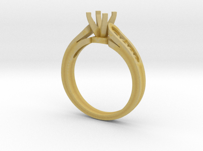 CCW36 Solitaire Ring 3d printed 