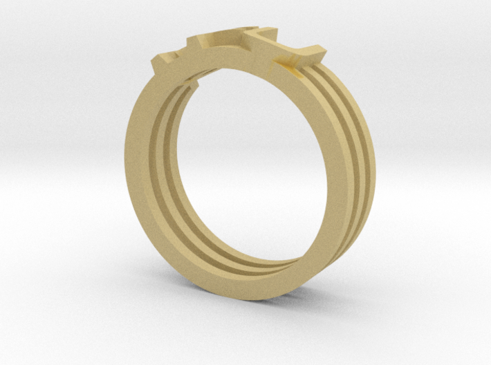 YFU Triple Wire Ring 3d printed