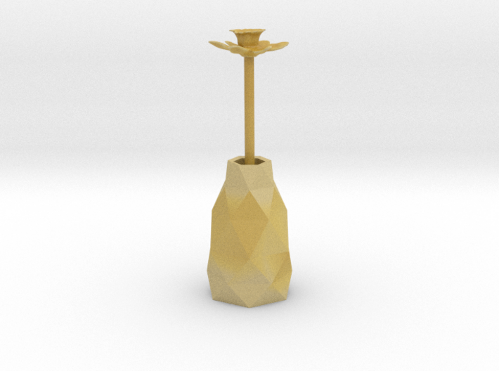 Daffodil Plant Model In Vase 3d printed 